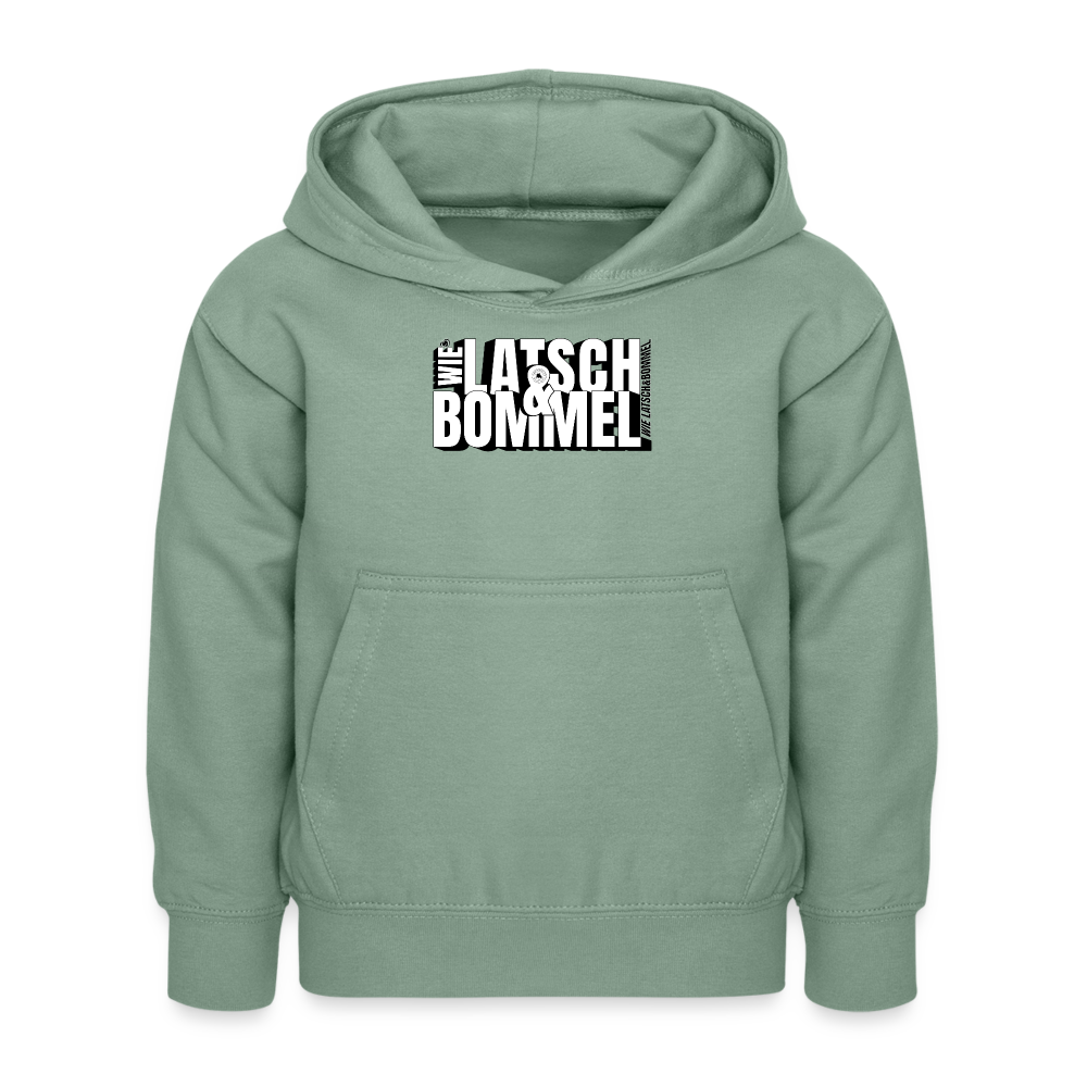 WIE LATSCH UND BOMMEL - Kinder Hoodie - Graugrün