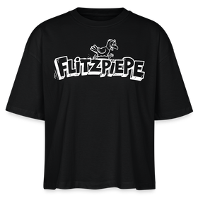 Berlin Shirt-FLITZPIEPE 2026-Frauen Boxy Bio-T-Shirt - Schwarz