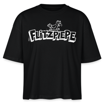 Berlin Shirt-FLITZPIEPE 2026-Frauen Boxy Bio-T-Shirt - Schwarz