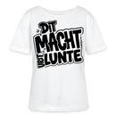Berliner Ostalgie Shirt-DIT MACHT URST LUNTE-Rundhals Frauen Bio-T-Shirt - Weiß