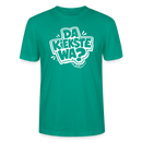 Berlin Shirt mit Spruch- DA KIEKSTE WA?-Unisex T-Shirt Bio - Blaugrün