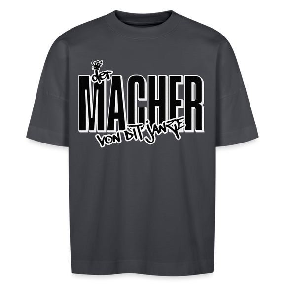 DER MACHER VON DIT JANZE -Unisex Oversize Bio-T-Shirt - Indigoblau