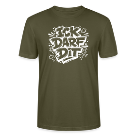 Dit Berlin Shirt-ICK DARF DIT-Unisex T-Shirt - Khaki
