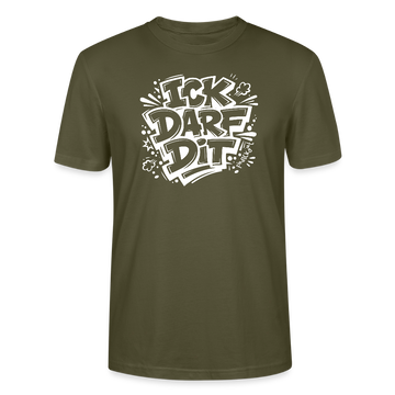 Dit Berlin Shirt-ICK DARF DIT-Unisex T-Shirt - Khaki