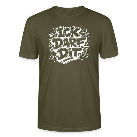 Dit Berlin Shirt-ICK DARF DIT-Unisex T-Shirt - Khaki