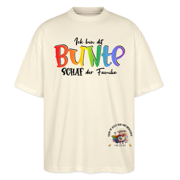 LIEBE IS BUNT-Oversized Unisex Bio T-Shirt - Naturweiß