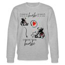 BERLINER KNORKE-Unisex Bio-Sweatshirt - Grau meliert