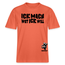 ICK MACH WAT ICK WILL-Relaxed Fit Unisex Bio-T-Shirt II - Hellrot