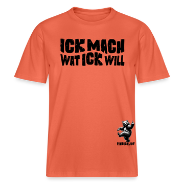 ICK MACH WAT ICK WILL-Relaxed Fit Unisex Bio-T-Shirt II - Hellrot