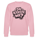 Berliner Spruch-DA KIEKSTE WA?-Unisex Bio-Sweatshirt - Hellrosa