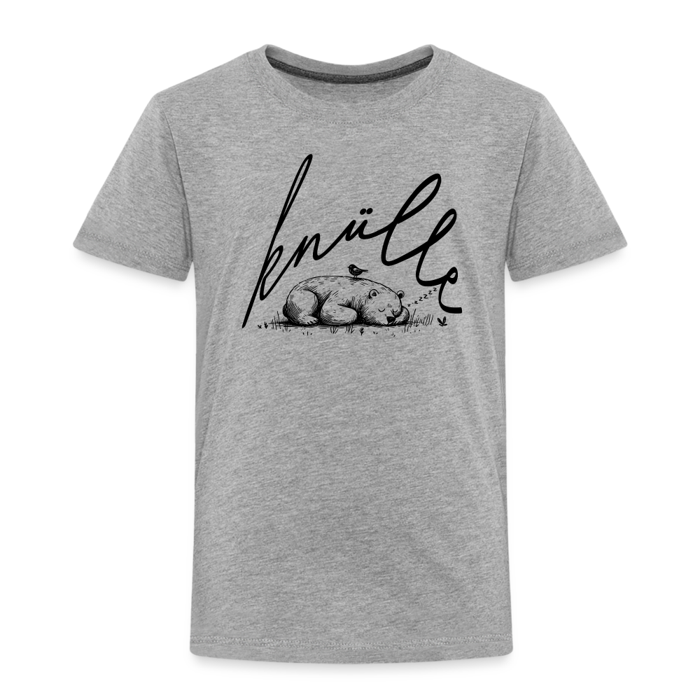 KNÜLLE - Kinder Premium T-Shirt - Grau meliert