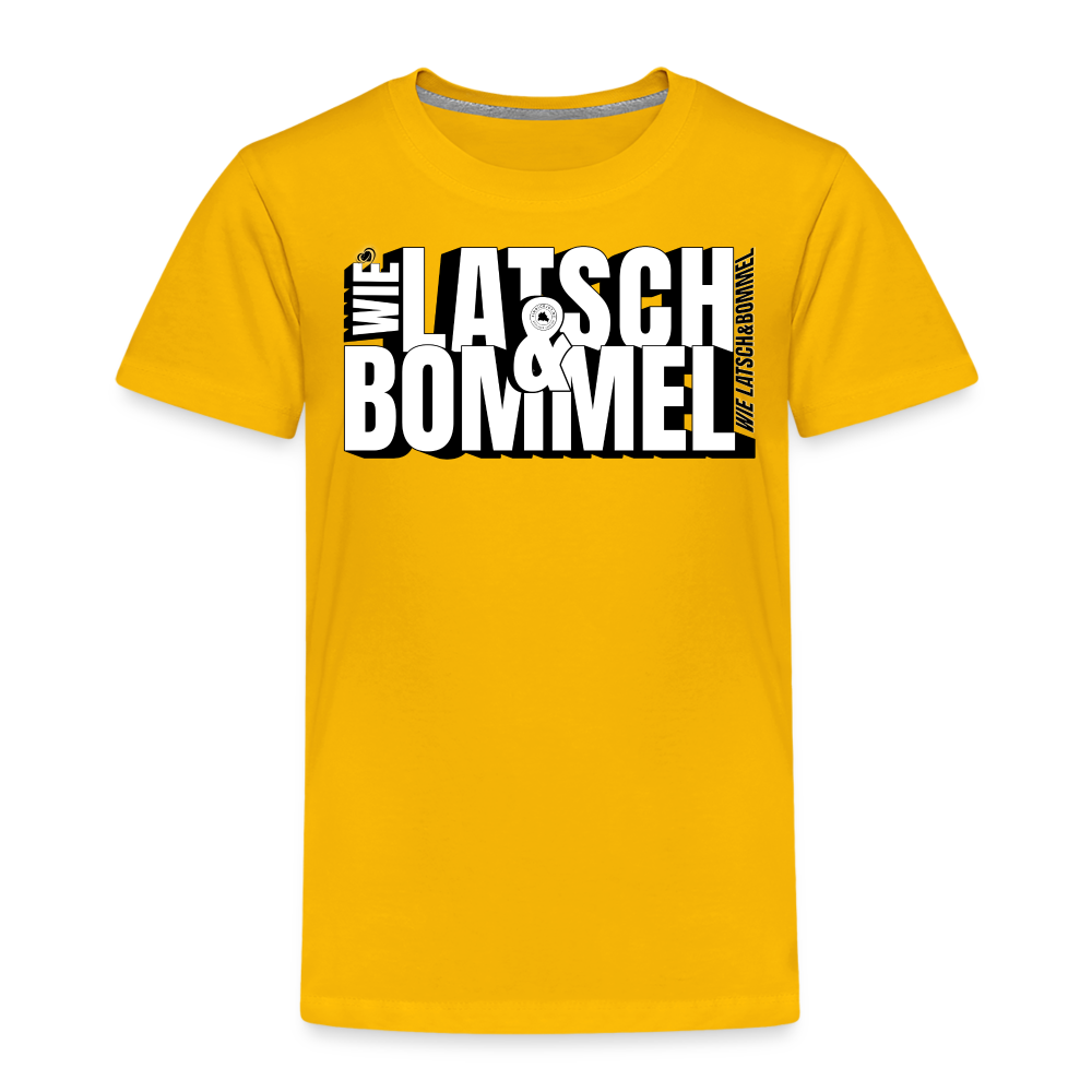 WIE LATSCH UND BOMMEL - Kinder Premium T-Shirt - Sonnengelb