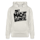 DIT MACHT URST LUNTE-Unisex Bio-Hoodie mit Berliner Schnauze - Beige meliert