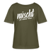 Berliner Spruch-NÜSCHT FÜR SCHWACHE NERVEN-Rundhals Frauen Bio-T-Shirt - Khaki