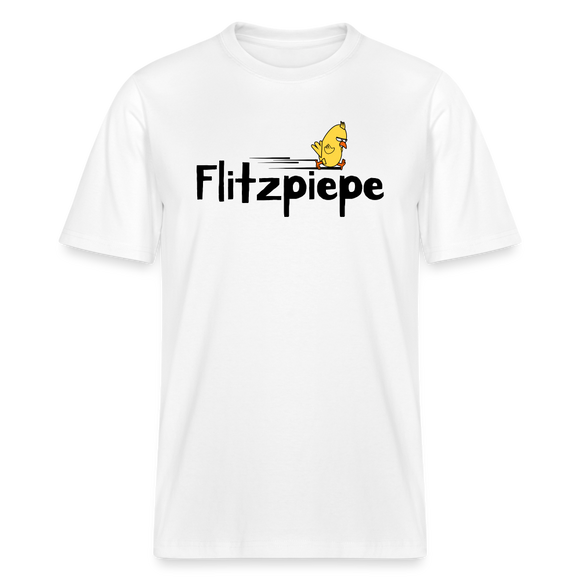 DIE FLITZPIEPE - Relaxed Fit Unisex Bio-T-Shirt - Weiß