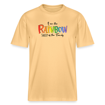 PRIDE 'REGENBOGENSCHAF'Relaxed Fit Unisex Bio-T-Shirt - Hellgelb