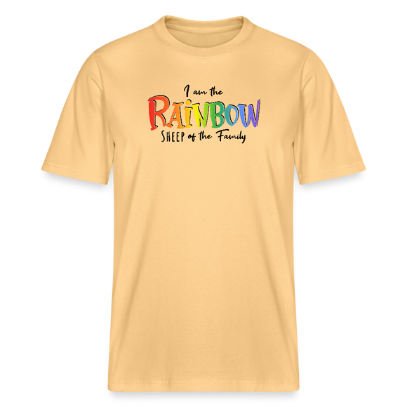 PRIDE 'REGENBOGENSCHAF'Relaxed Fit Unisex Bio-T-Shirt - Hellgelb