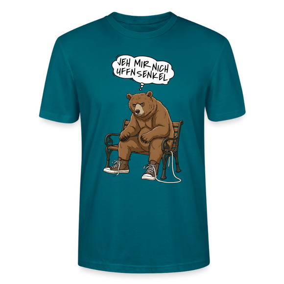 Berliner Bär Shirt-JEH MIR NICH UFFN SENKEL-Unisex T-Shirt - Ozeanblau