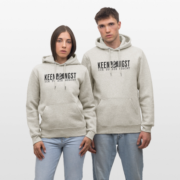 ICK TU SIE NÜSCHT - Unisex Bio-Hoodie - Beige meliert