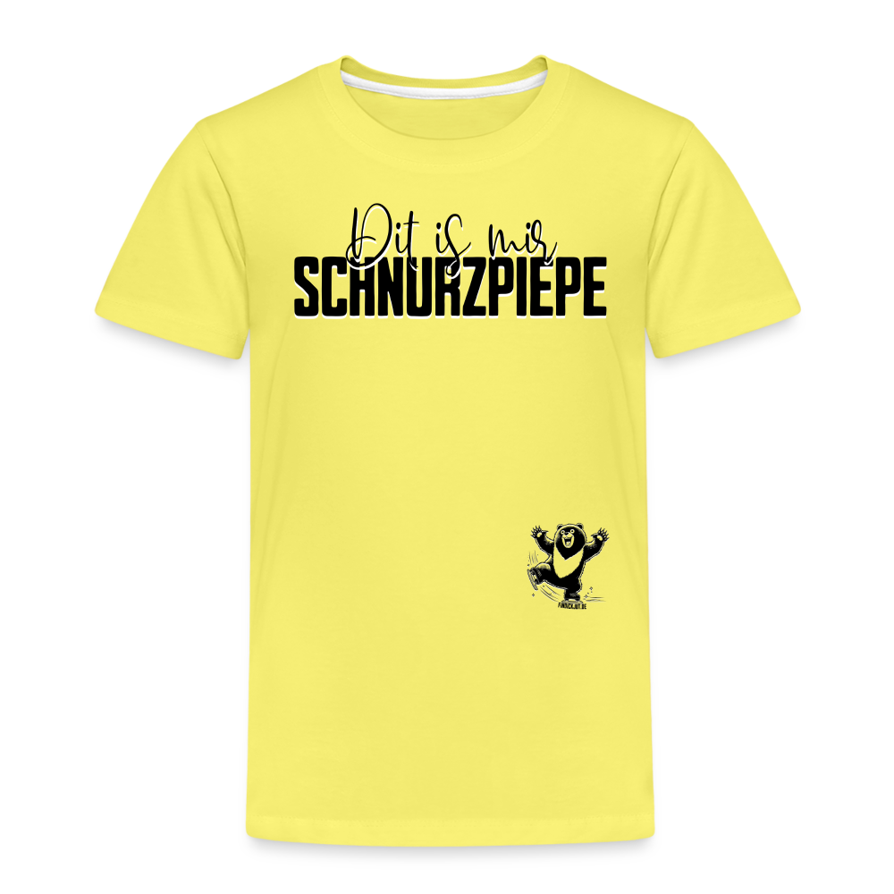 SCHNURZPIEPE - Kinder Premium T-Shirt - Gelb