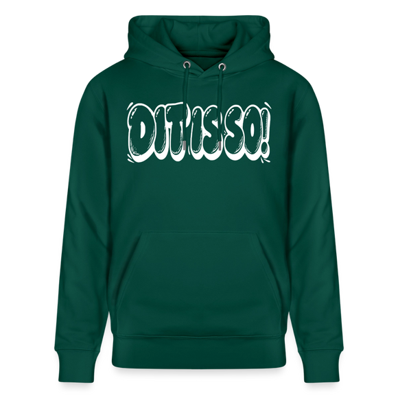 Berlin Hoodie „DIT IS SO!“ – Unisex Bio-Hoodie mit echt Berliner Schnauze - Forest