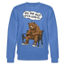 Berliner Bär und Spruch-JEH MIR NICH UFFN SENKEL-Unisex Bio-Sweatshirt - Blau