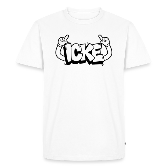 Berliner Spruch-ICKE-Männer Premium T-Shirt - Weiß
