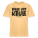 Berliner Spruch-PASS UFF KEULE- RELAXED FIT Unisex Organic T-Shirt - Hellgelb