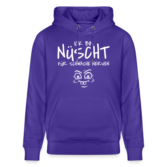 ICK BIN NÜSCHT FÜR SCHWACHE NERVEN-Unisex Bio-Hoodie - Purple Love 