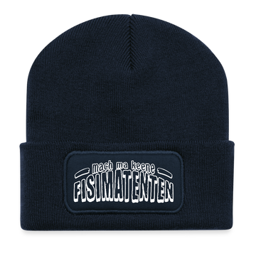 Berliner Schnauze-MACH MA KEENE FISIMATENTEN-Beanie - French Navy