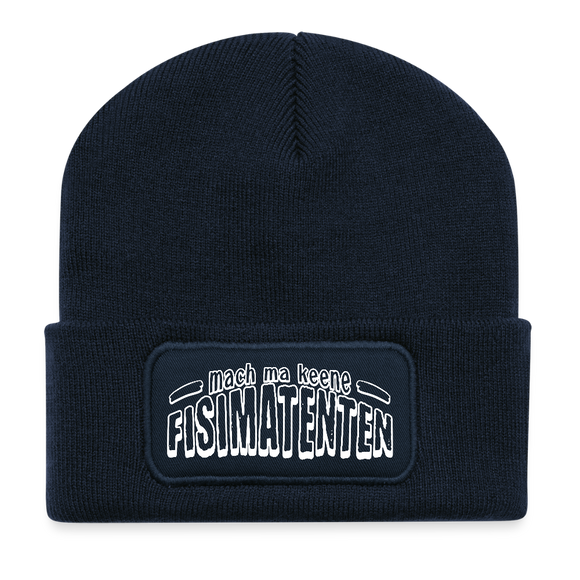 Berliner Schnauze-MACH MA KEENE FISIMATENTEN-Beanie - French Navy