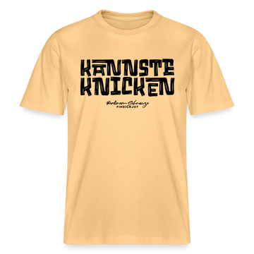 KANNSTE KNICKEN- RELAXED FIT Unisex Organic T-Shirt mit echt Berliner Schnauze - Hellgelb