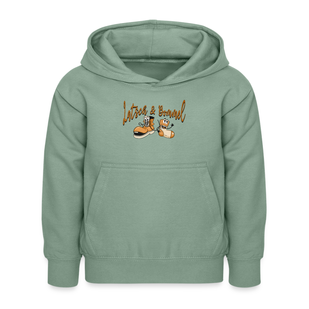 LATSCH UND BOMMEL - Kinder Hoodie - Graugrün