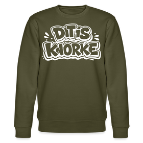 DIT IS KNORKE-Unisex Bio-Sweatshirt mit echt Berliner Schnauze - Khaki