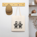 LATSCH & BOMMEL-Bio-Stoffbeutel - Weißgrau
