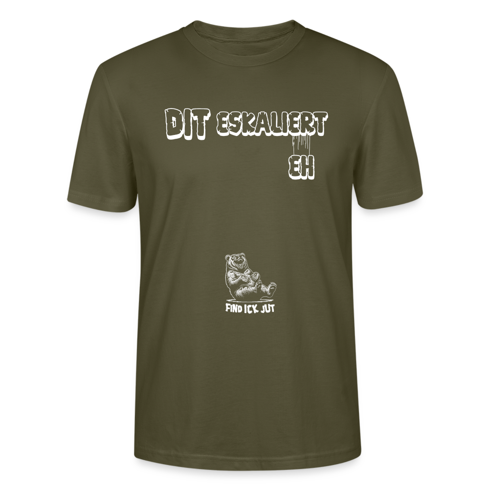 DIT ESKALIERT EH- Unisex T-Shirt BIO - Khaki