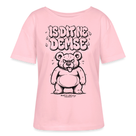 Berlin Shirt mit Berliner Bär-IS DIT NE DEMSE-Rundhals Frauen Bio-T-Shirt - Hellrosa