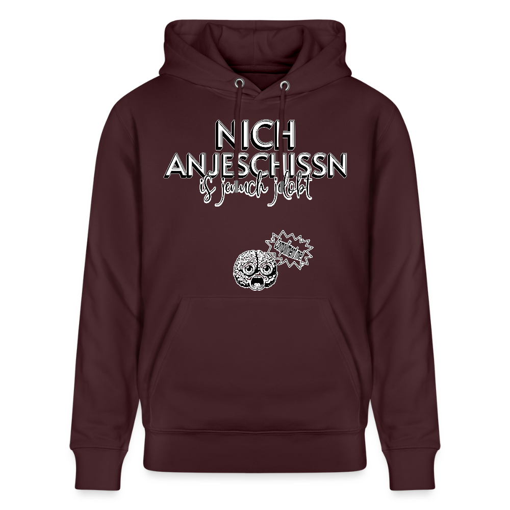 BERLINER EFFIZIENZ-'Dit Lob'-Unisex Bio-Hoodie - Maroon