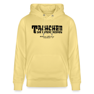 Berliner Begrüssung-TACHCHEN IHR FLITZPIEPEN-Unisex Bio-Hoodie - Gelb Viva 