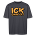 ICK DARF DIT - unisex Oversize Bio-T-Shirt - Indigoblau