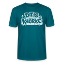DIT IS KNORKE-Unisex T-Shirt Bio mit Berliner Schnauze - Ozeanblau