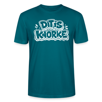 DIT IS KNORKE-Unisex T-Shirt Bio mit Berliner Schnauze - Ozeanblau