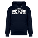 ICK GLOOB MIR LAUST DER AFFE-Unisex Bio-Hoodie - Navy