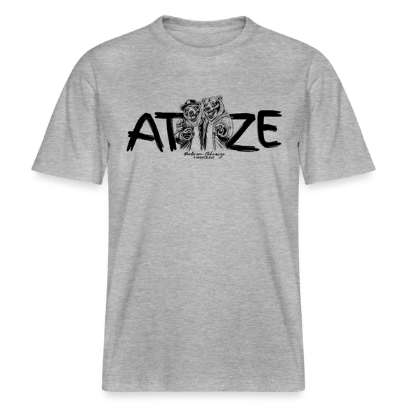 ATZE-Berlin Shirt-RELAXED FIT Unisex Organic T-Shirt - Grau meliert
