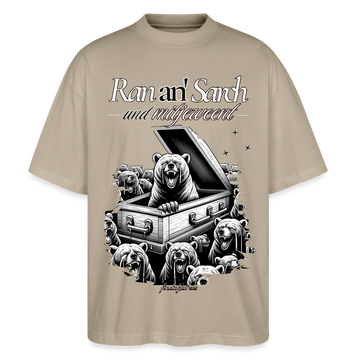 Ran an Sarch-Oversized Unisex Bio T-Shirt II - Steingrau