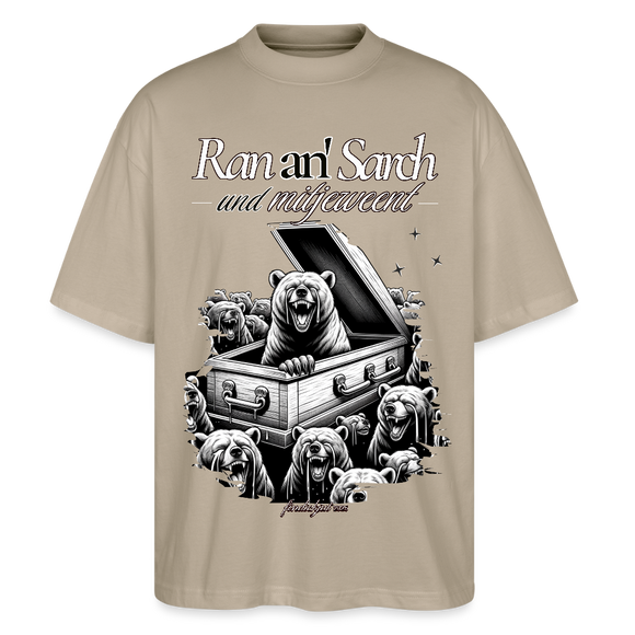 Ran an Sarch-Oversized Unisex Bio T-Shirt II - Steingrau