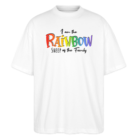 PRIDE 'REGENBOGENSCHAF'-Oversized Unisex Bio T-Shirt - Weiß