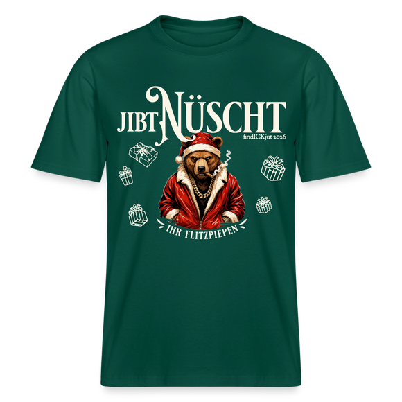 JIBT NÜSCHT-RELAXED FIT Unisex Organic T-Shirt-Weihnachten Berlin - Forest