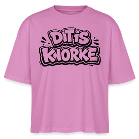 DIT IS KNORKE-Frauen Boxy Bio-T-Shirt - Pink