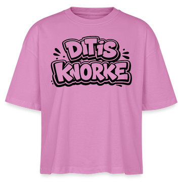 DIT IS KNORKE-Frauen Boxy Bio-T-Shirt - Pink